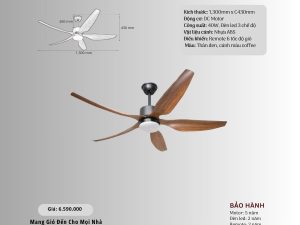 Quạt trần 5 cánh nhựa HS-QViFa-64VF63