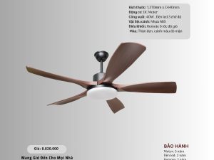 Quạt trần 5 cánh nhựa HS-QViFa-94